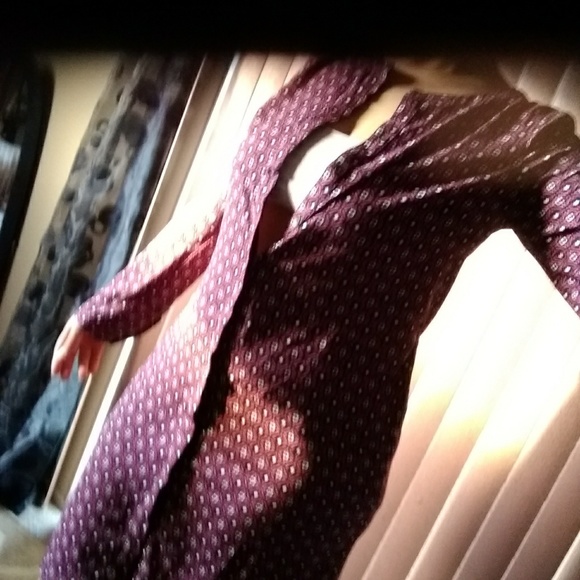 Merona long sleeved print dress - Picture 1 of 4